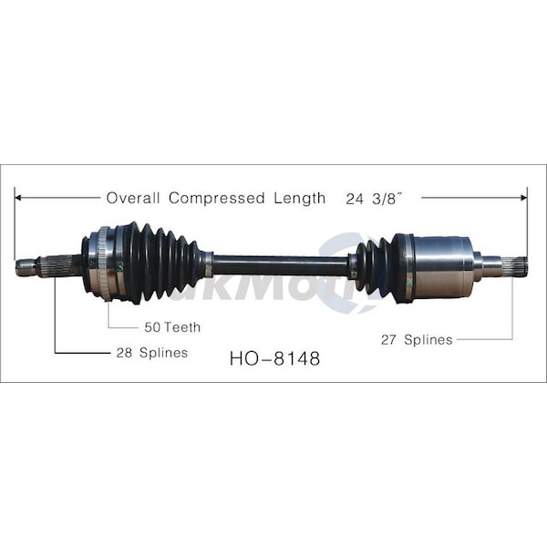 Surtrack Axle Cv Axle Shaft, Ho-8148 HO-8148 - main